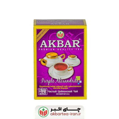 چای سیاه جواهری بنفش بسته 100 گرمی