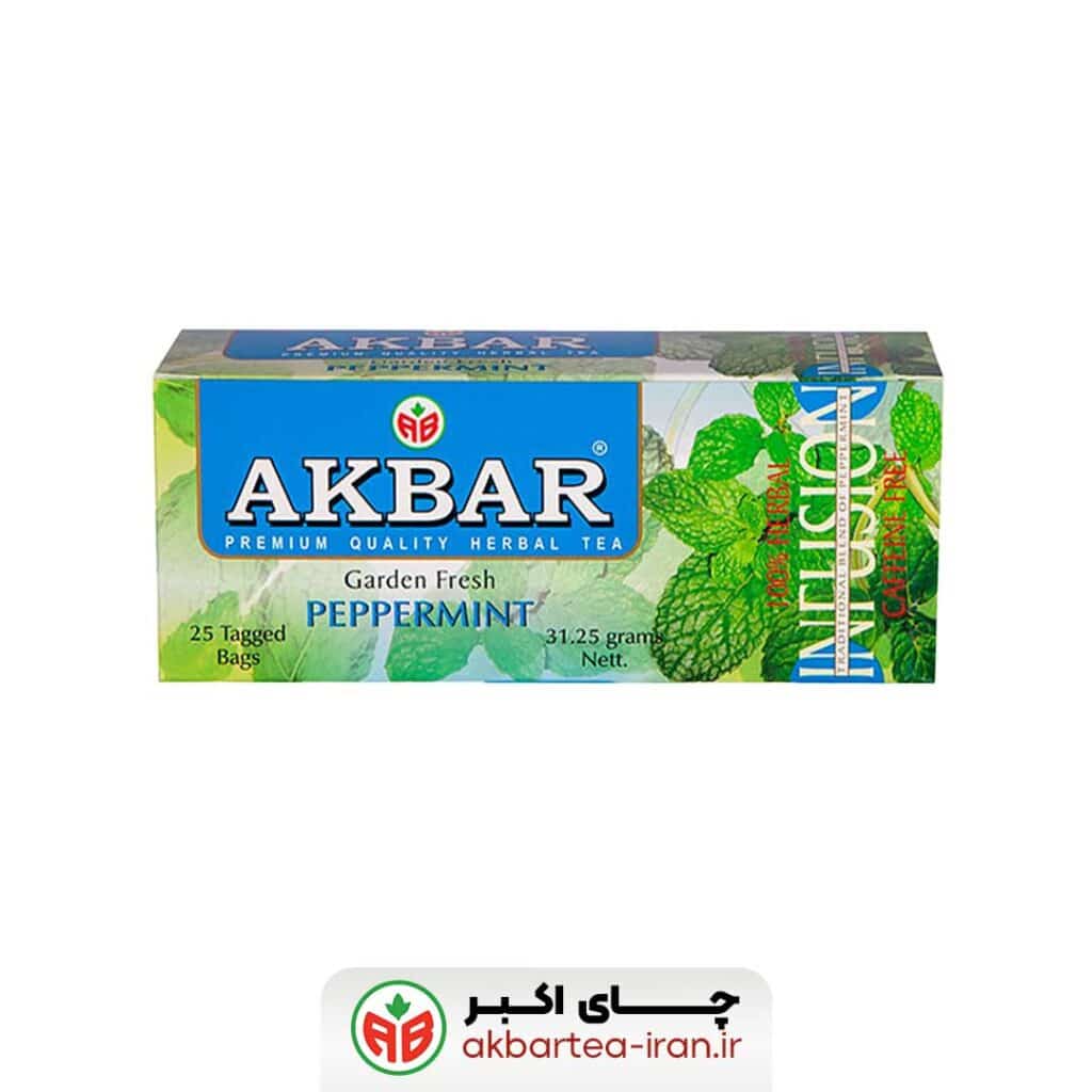 دمنوش-کیسه‌ای-25-عددی-نعناع-فلفلی-(برند-چای-اکبر)