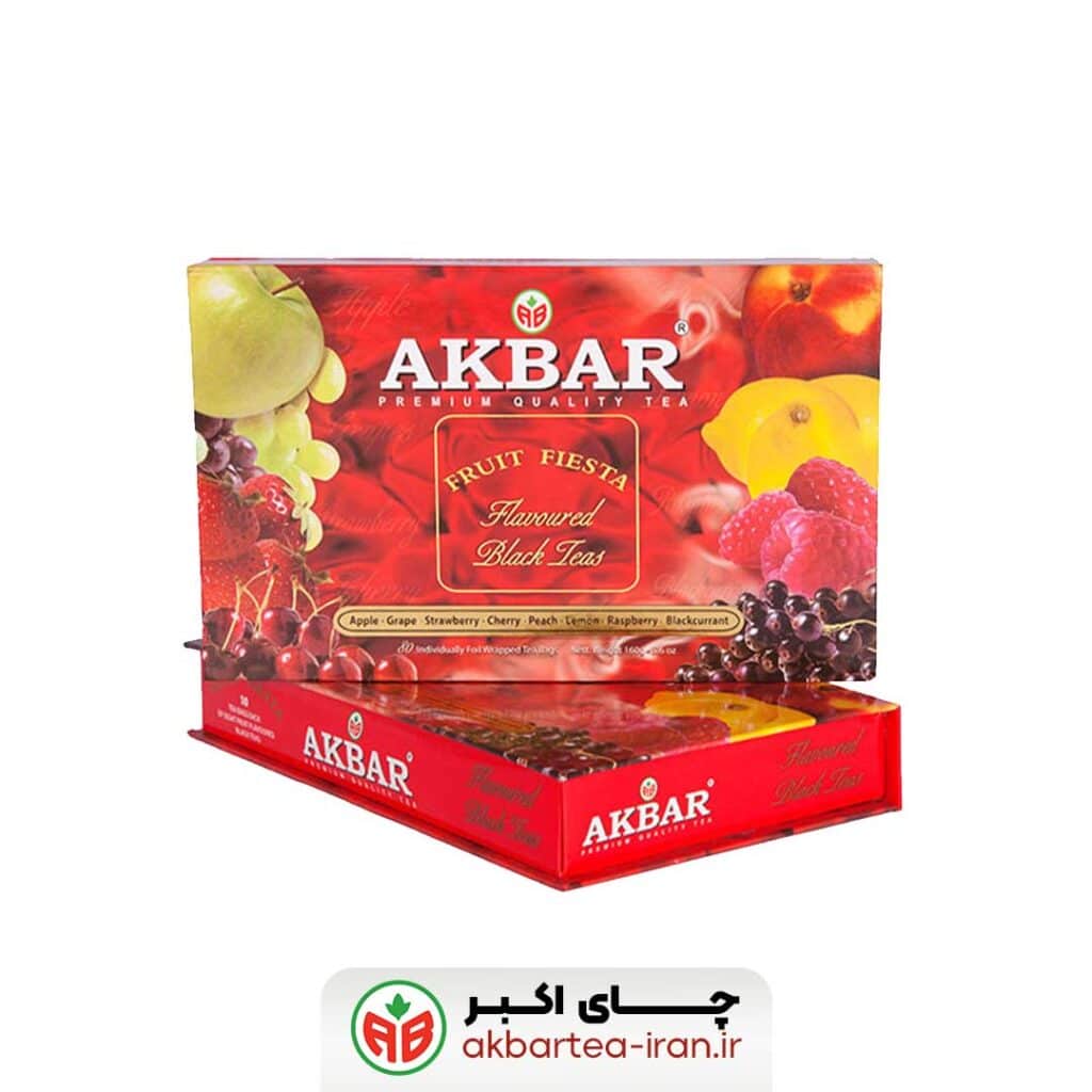 چای-اکبر-کادویی-8-طعم-چای-میوه‌ای-(80عددی)