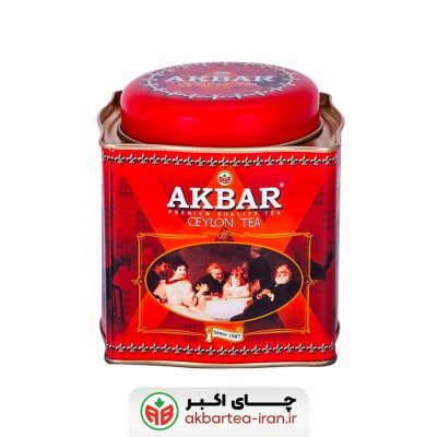 چای اکبر قوطی فلزی